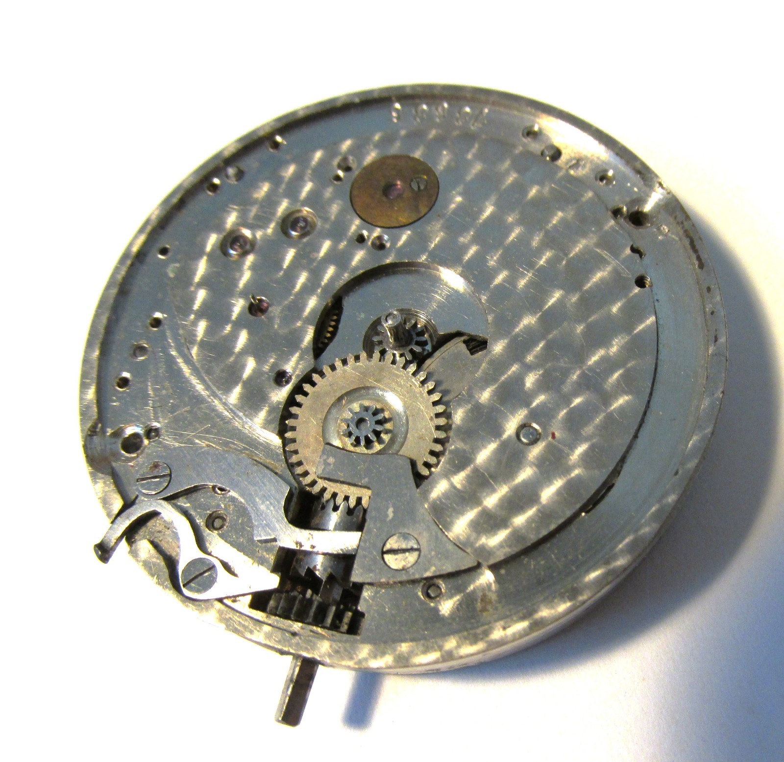 Pocket watch movement only, no case, dial or hands, private label – Riggs & Bro.
