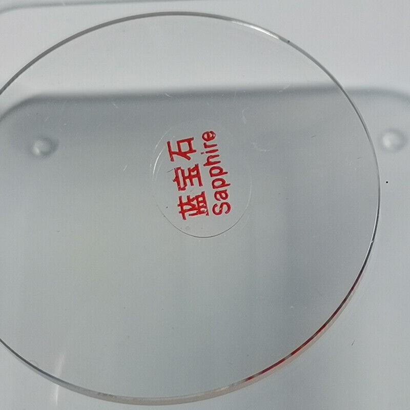 1.0mm-1.2mm Thick Flat Sapphire Watch Glass Round Crystal Replacement 24mm-32mm