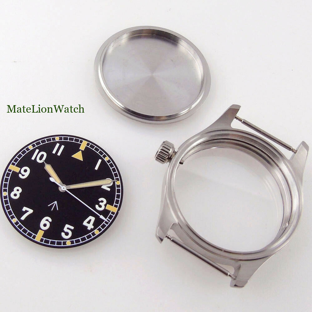 Fits NH35A ETA2824 PT5000 39mm 316L Watch Case Kit Sapphire Glass Luminous Dial