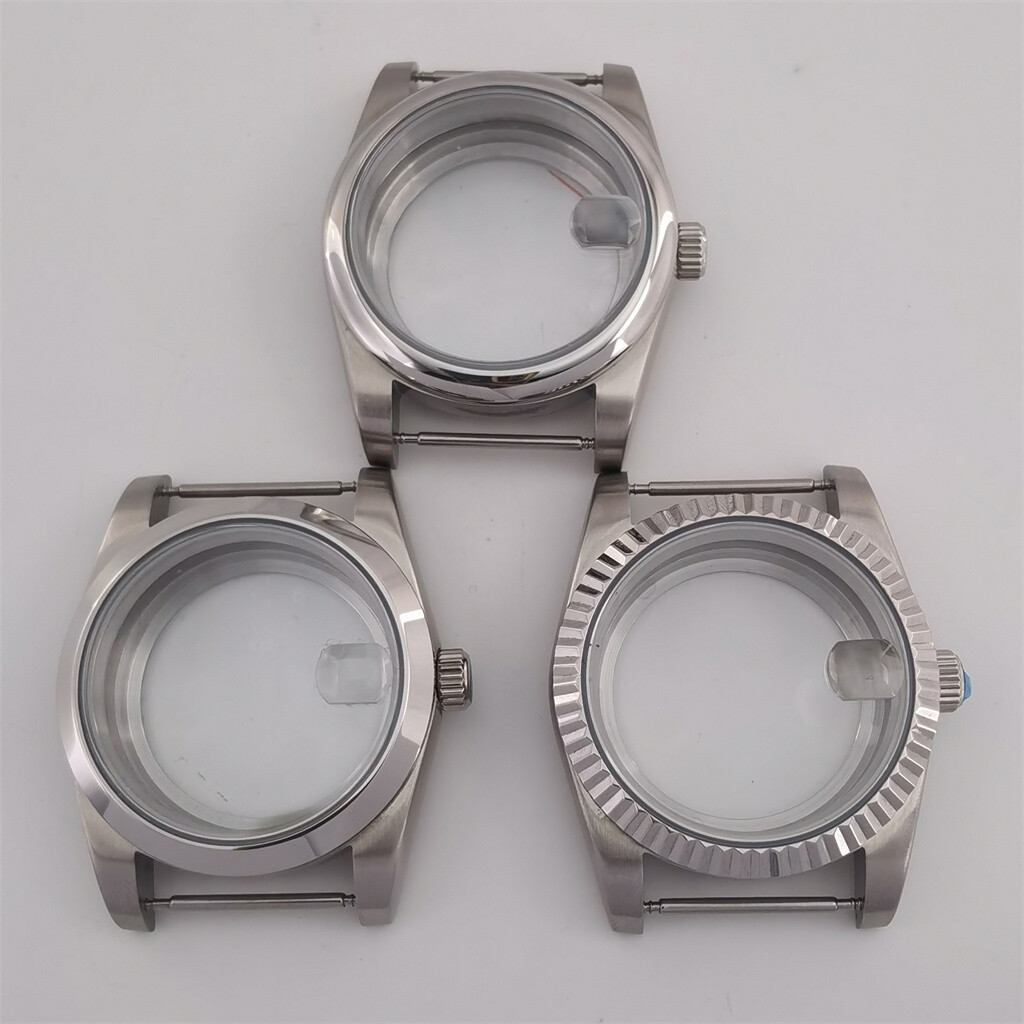 36mm 39mm Frosted watch case fit NH34 NH35 NH36 PT5000 ETA 2824/2836 Miyota 8215