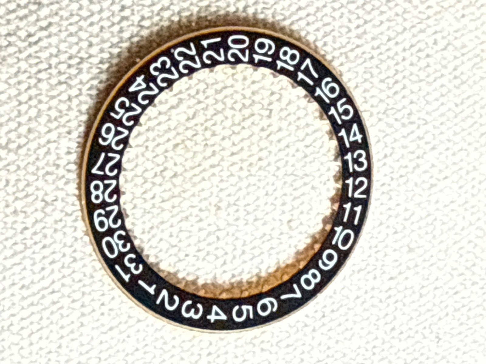 GENUINE Audemars Piguet Black Calendar Date Disc for Cal 3120 3126 new condition