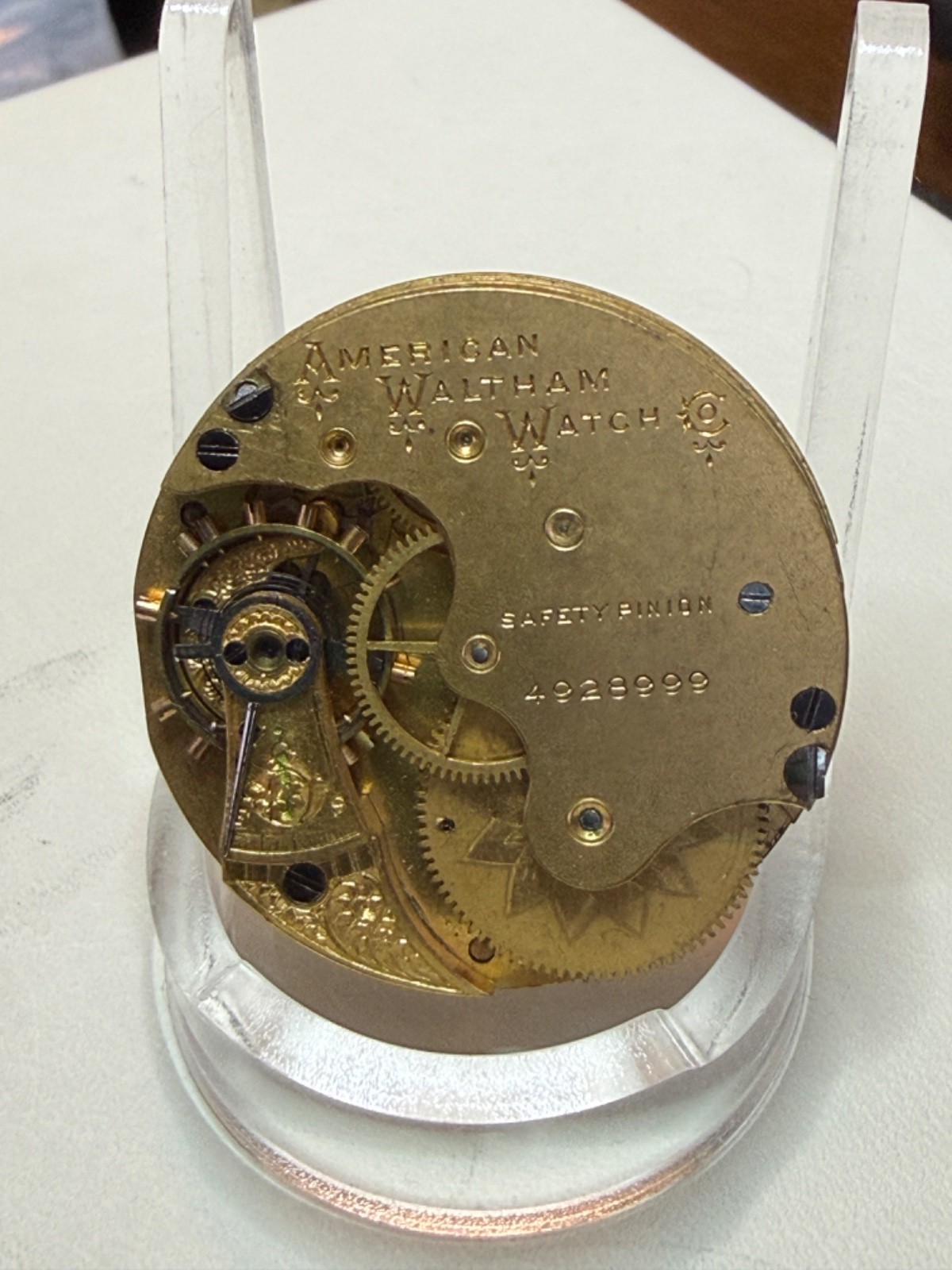 For Parts or Project, Elgin Pocket Watch Movement,Circa 1891, 6s, 7J, Model 1889