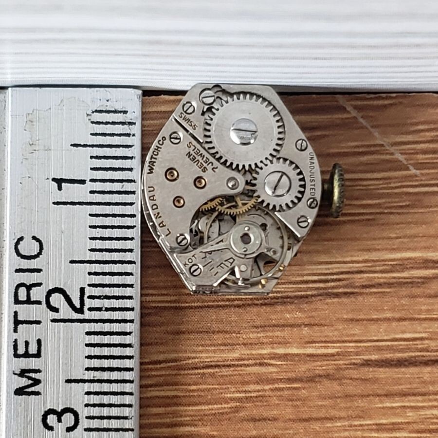 Vintage Empire Landau KOT Watch 7 Jewel Swiss Movement Anchor Case Back WP1