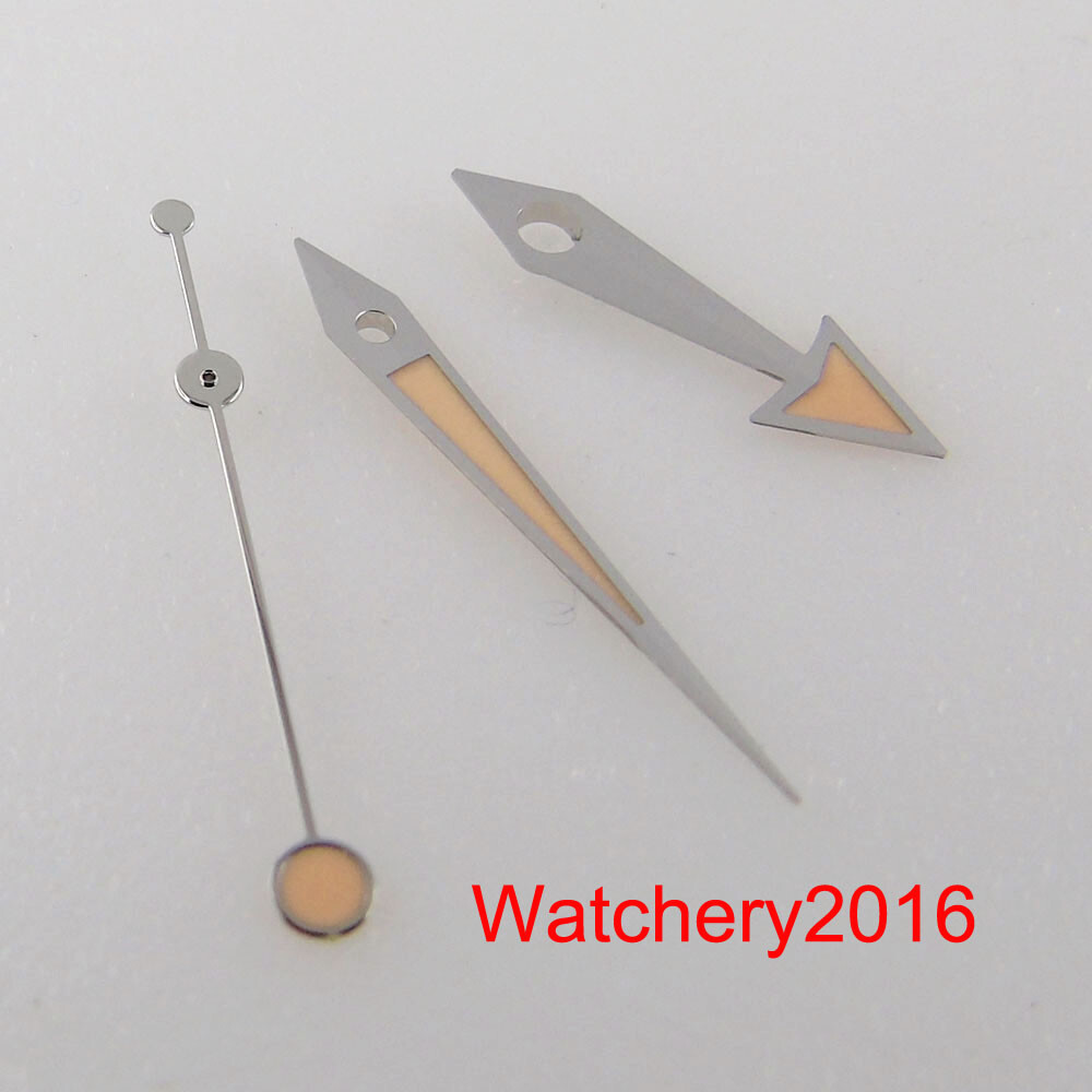 Orange Watch Hand Needles Green Luminous fit NH35A NH36A 7S26 4R35 4R36 ETA 2824