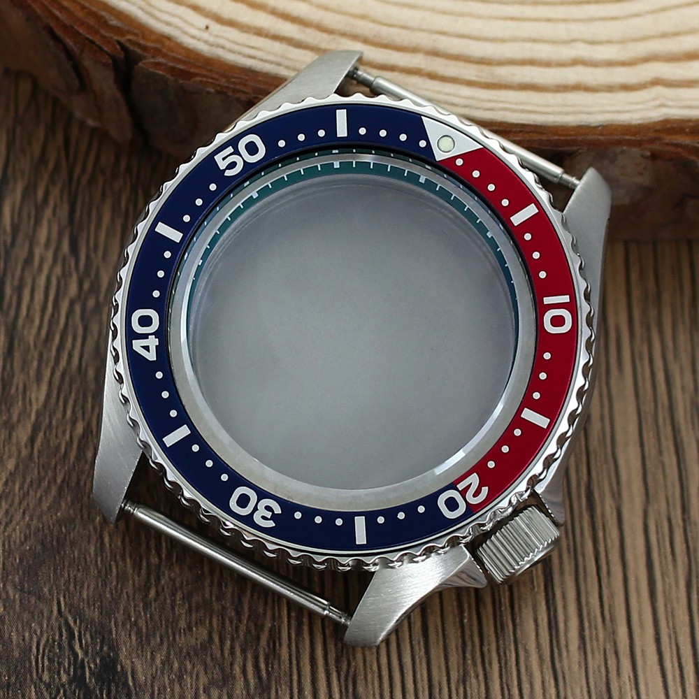 42.5mm Stainless Silver Watch Case Modify SKX007 Mod 10ATM For Seiko NH35 34 36