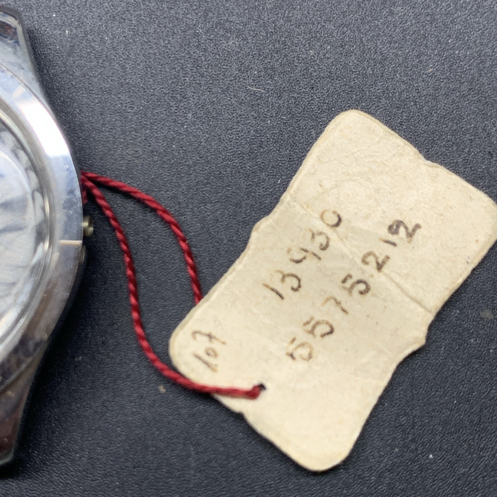 1950s SS NOS Doxa Screw Back Case With Original Tag 13930