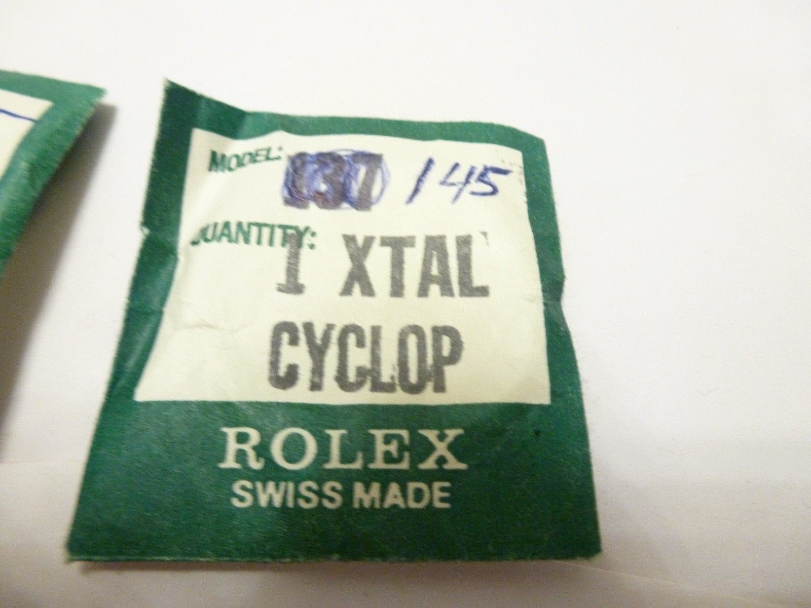Authentic Rolex Glass Plexi Cyclop 25-145 Oyster Perpetual date Original