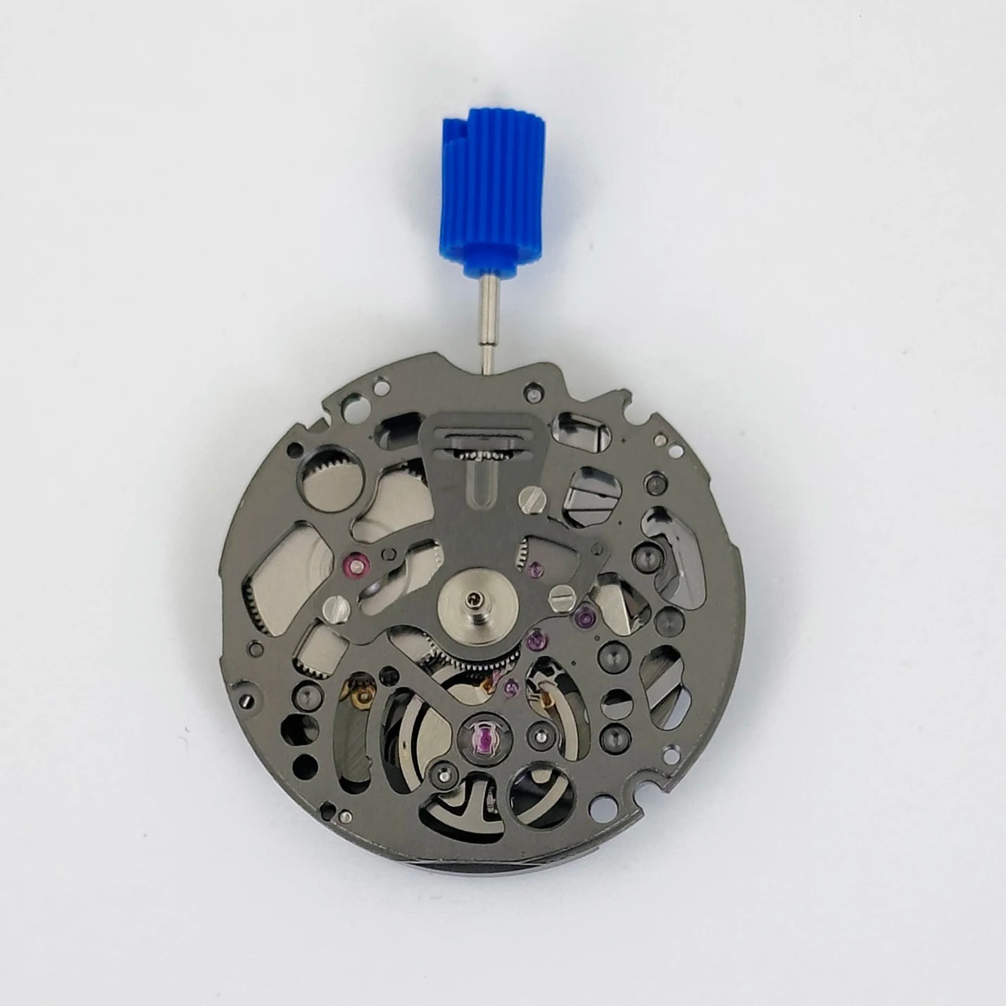 Genuine Seiko NH72A Black Skeleton Automatic Watch Movement 24J NH72 Japan +Stem