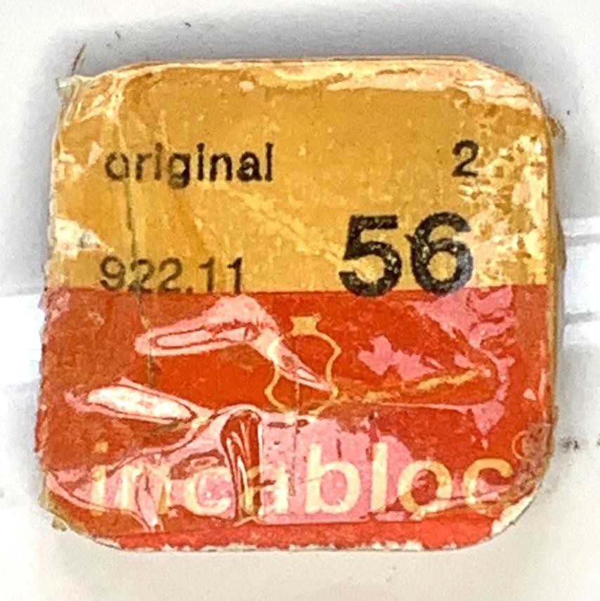 VINTAGE watch part – INCABLOC – 922.11 – 56 – 1 JEWEL- Watchmakers spares