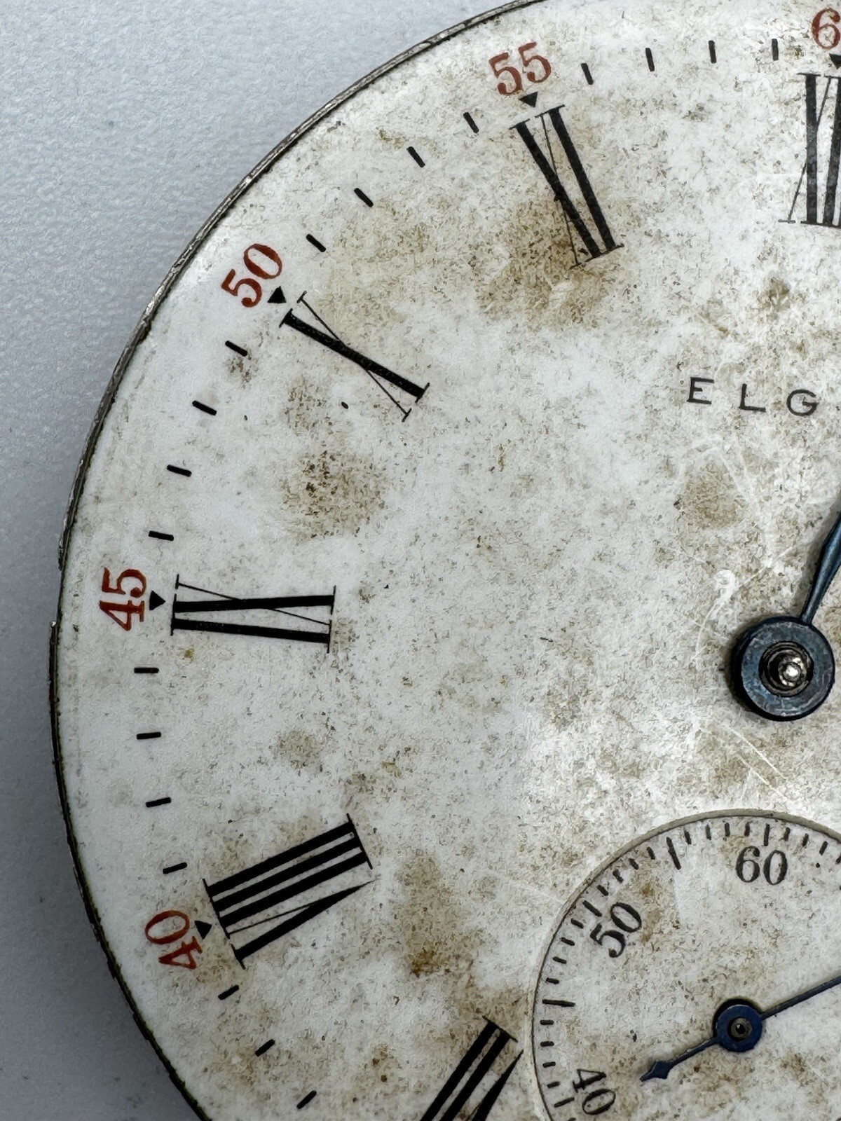 Vintage Elgin 16s 7J Grade 290 Pocket Watch Movement For Parts Or Repair