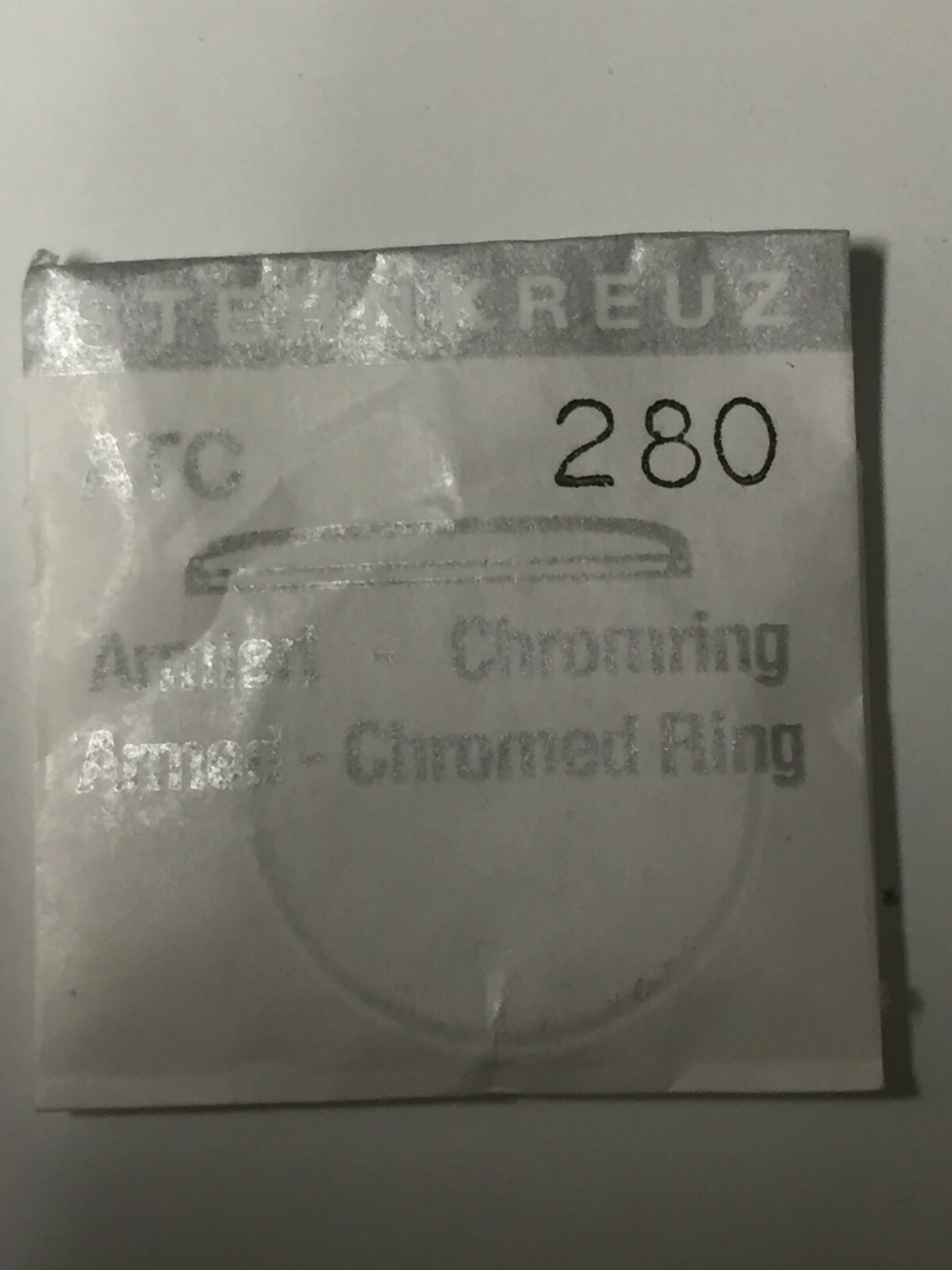 Tru-Seal Chrome Tension Ring Waterproof Watch Glass NOS Sizes 150-373 Sternkreuz
