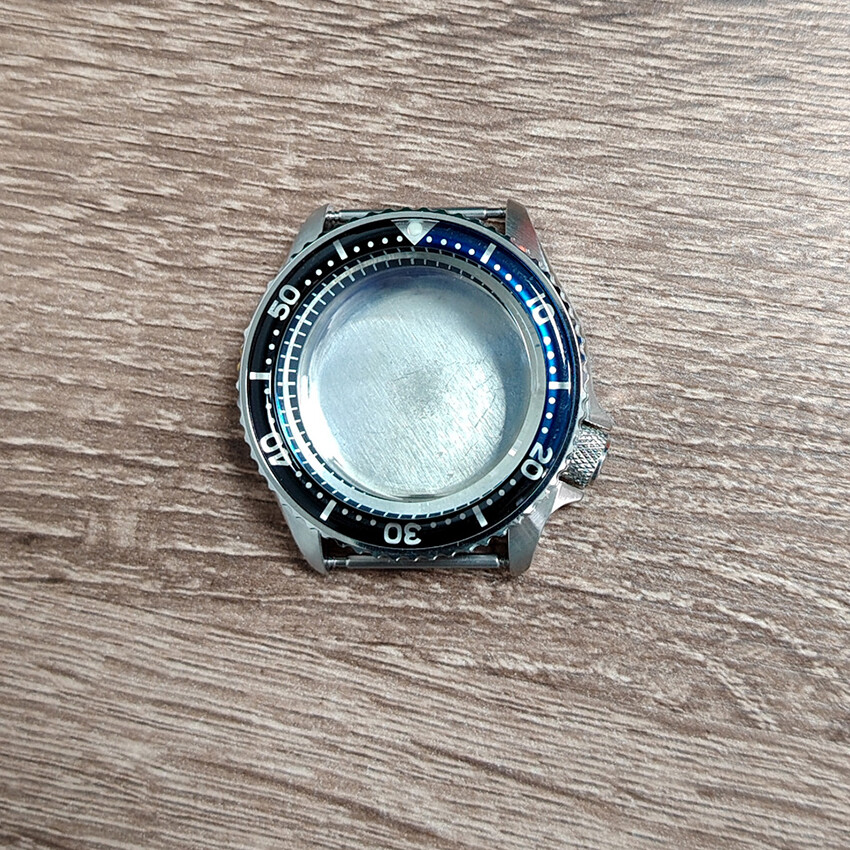 42MM 316 Steel Watch Case Resin Bezel Mineral for SKX007 for NH35/36/4R Movement