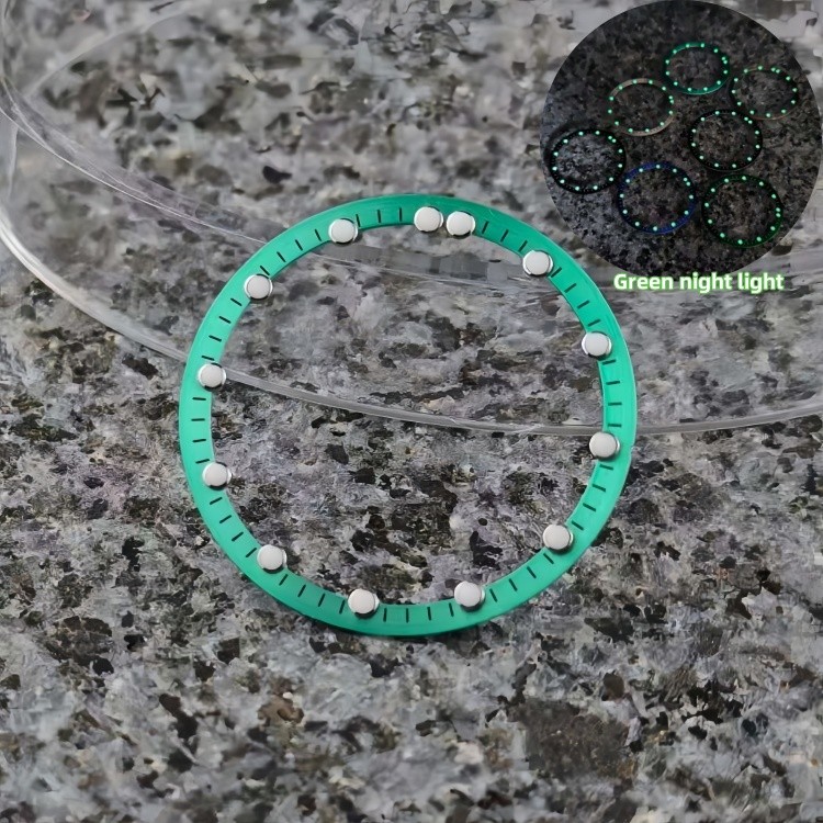 NH70 Dial 28.5mm Skeletonized Dial Green Lume Fit NH70/NH71/NH72 Movement