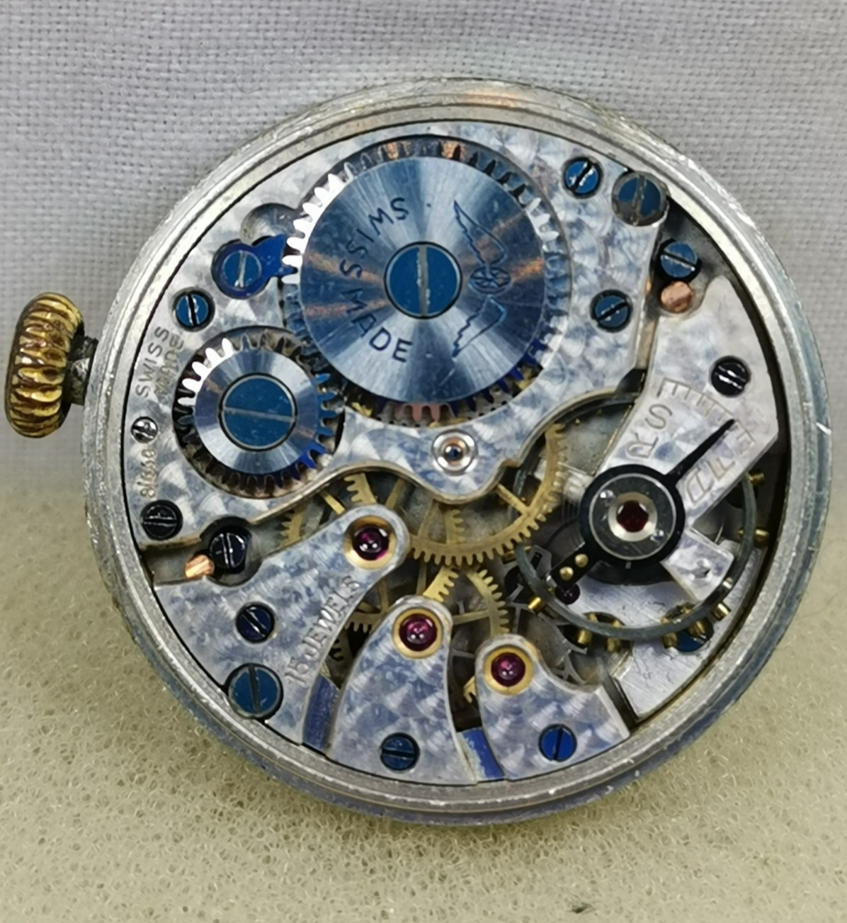 Rotary Federal 15J. Cal. 8/440 Swiss Gents Movement Parts/ Repair!