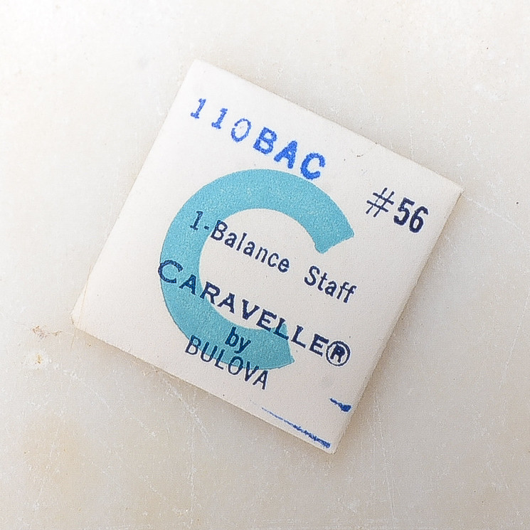 NOS Caravelle 11OBAC #56 Balance Staff Watch Part New Old Stock Watchmakers