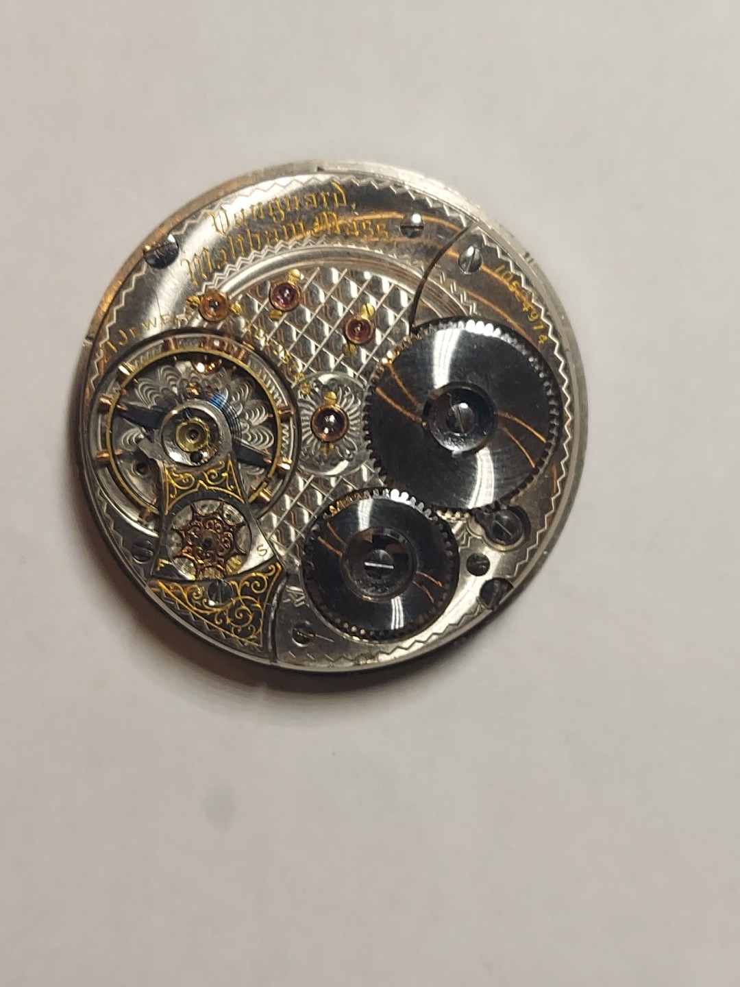 Waltham Vanguard 21 Jewels P.W.Movement Mens U S A