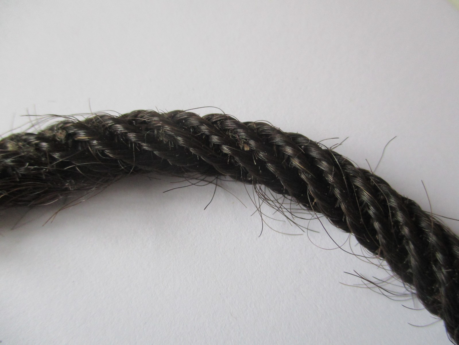 Victorian hairwork Albertina pocket watch chain & winder – mourning jewellery