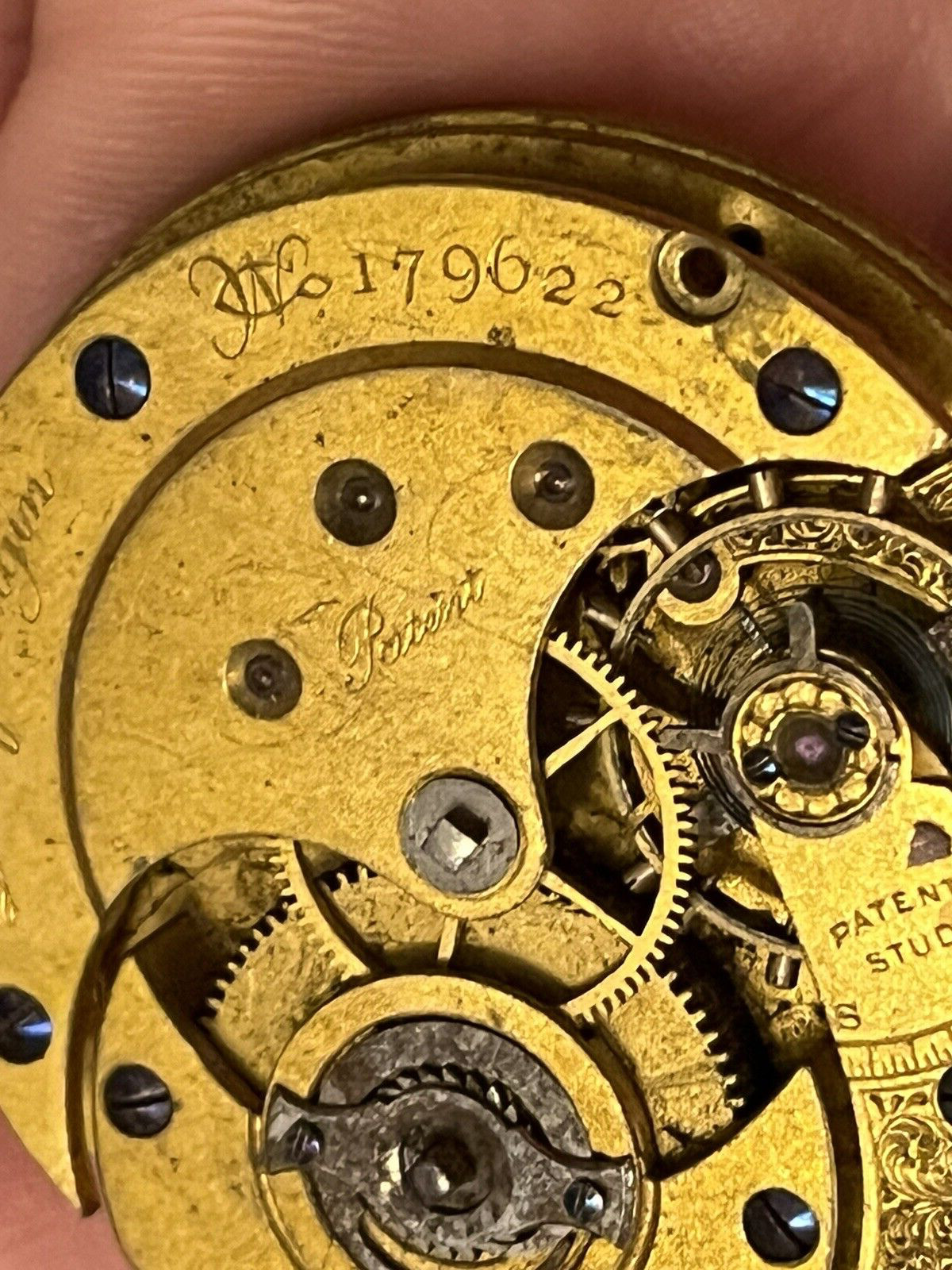 1871 Elgin Grade 29 Lady Elgin 10s 15J Adaptable Pocket Watch Mov. Parts/repair