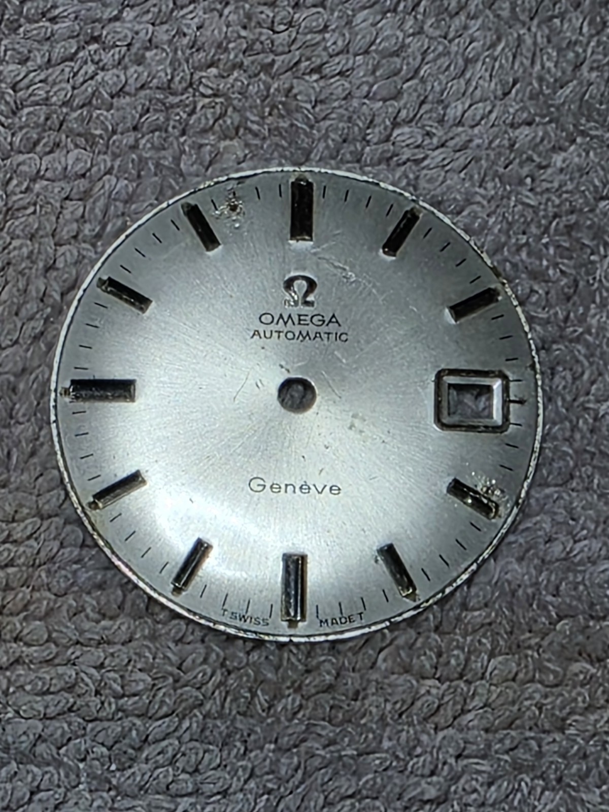 OMEGA 565 Automatic Geneve Dial Silver Needs Work