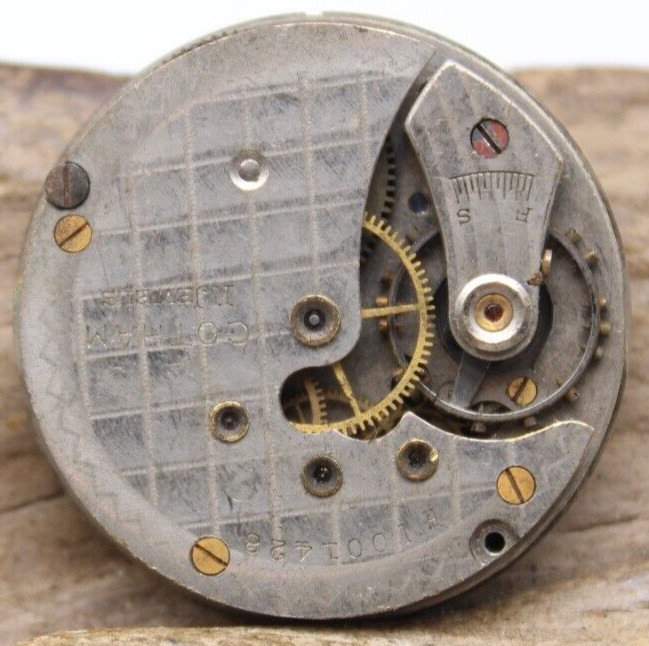 GOTHAM H1001428 POCKET WATCH MOVEMENT 11j 28.7mm FOR REPAIR (FJ2)