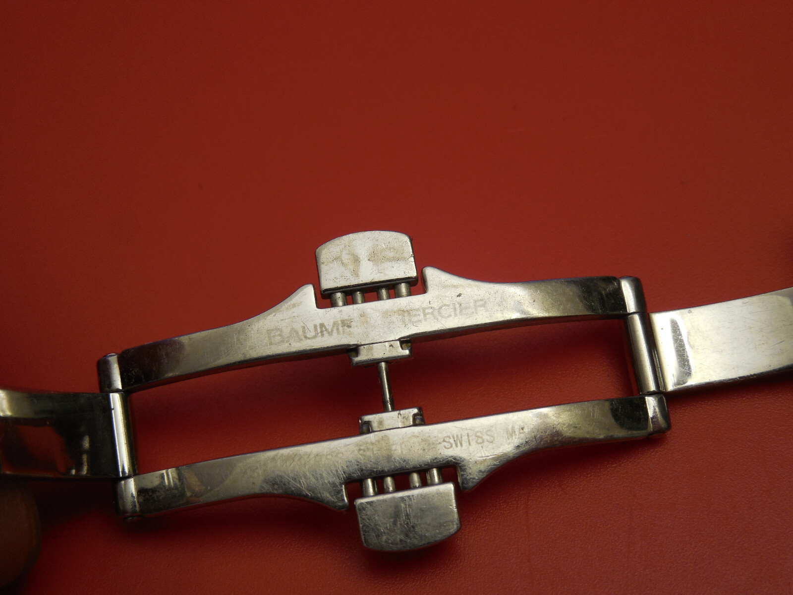 BAUME MERCIER SOLID SS CAPELAND S AUTOMATIC STRAP BAND BRACELET BUCKLE 20MM