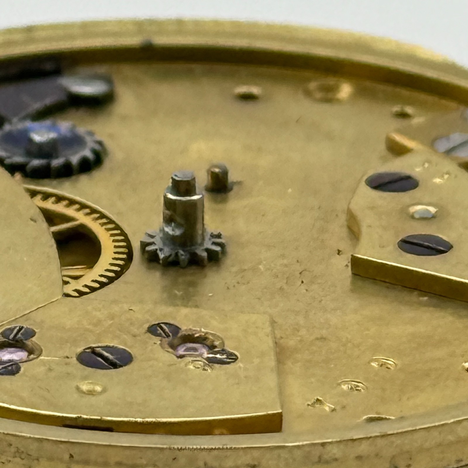 English Lever Pocket Watch Movement – P&W Mitchell Glasgow – Parts / Repair