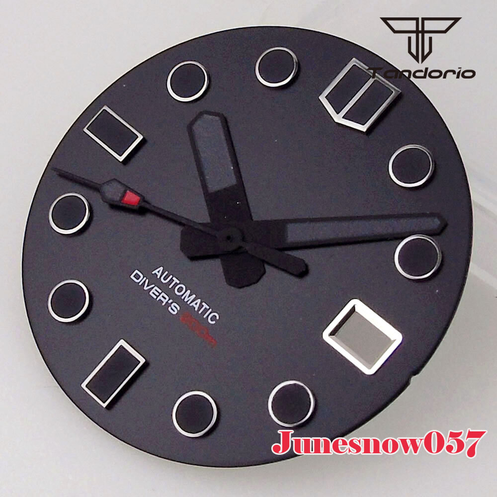 Accessories Parts 29mm Sterile White/Black Men Watch Dial Fit NH35A NH36A SKX007