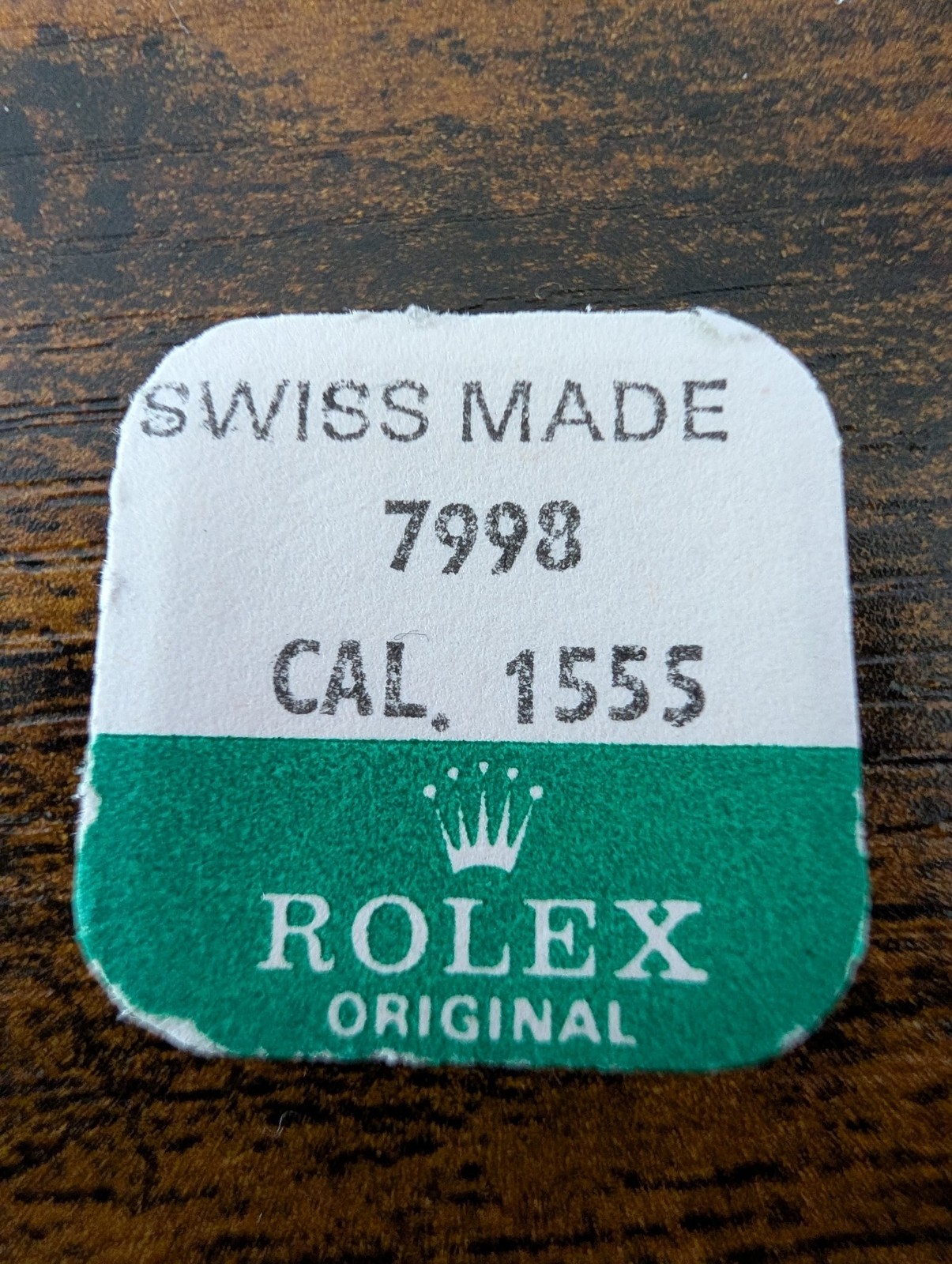 ROLEX-SET OF SCREWS-FACTORY SEALED-CAL 1555 PART 7998