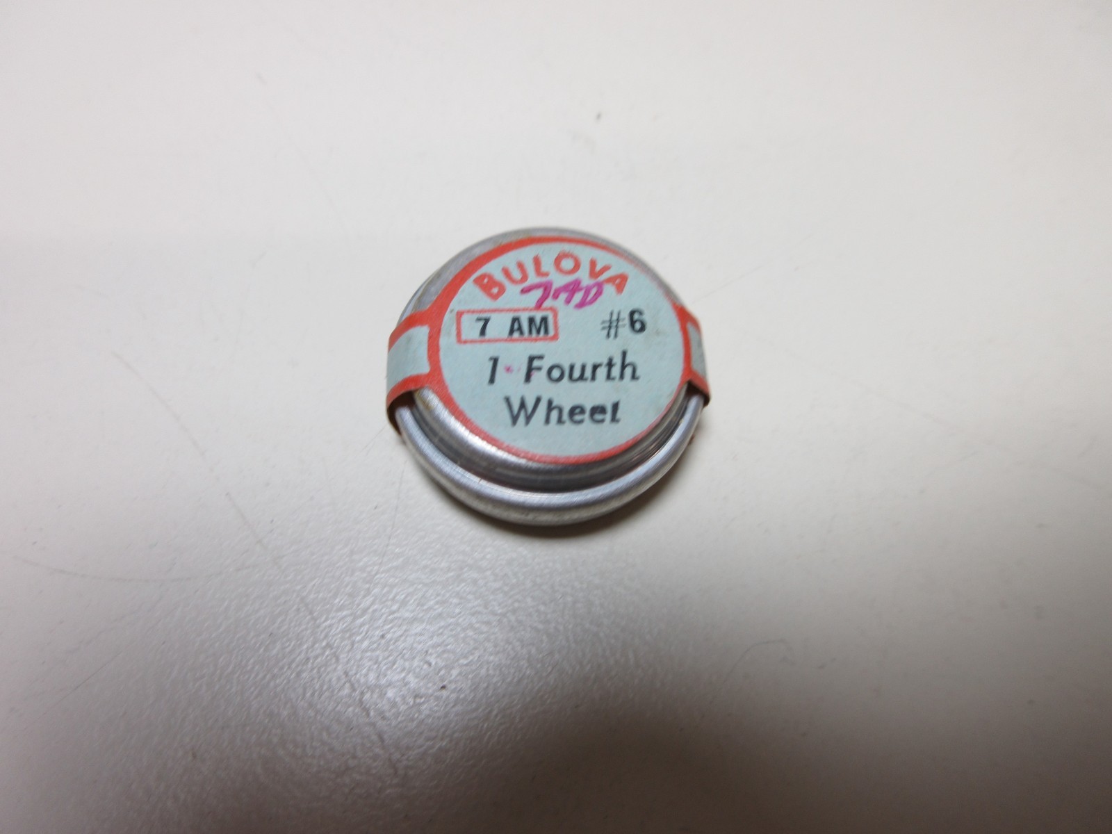BULOVA FOURTH WHEEL 7AM – 7AD #6 WATCHMAKER REPLACEMENT PART #122