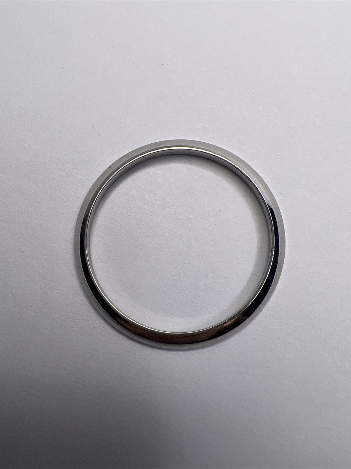 ROLEX Smooth Domed 30mm Polished Steel Watch Bezel Used OEM