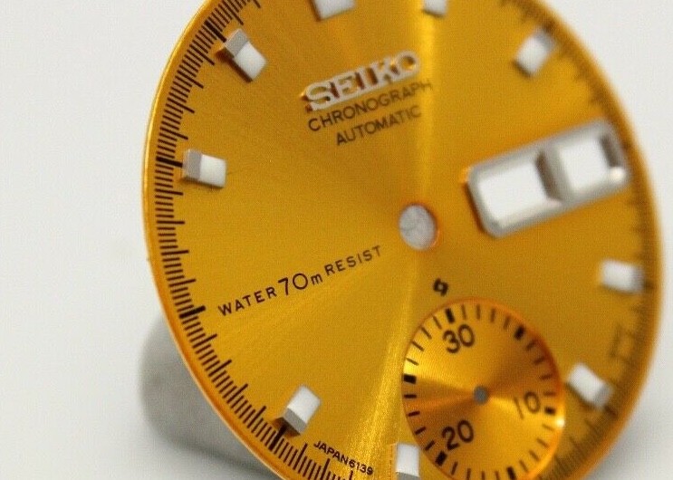 Yellow Resist Dial Vintage SEIKO Chronograph 6139-6005 6139-6007 6139-6009 Pogue