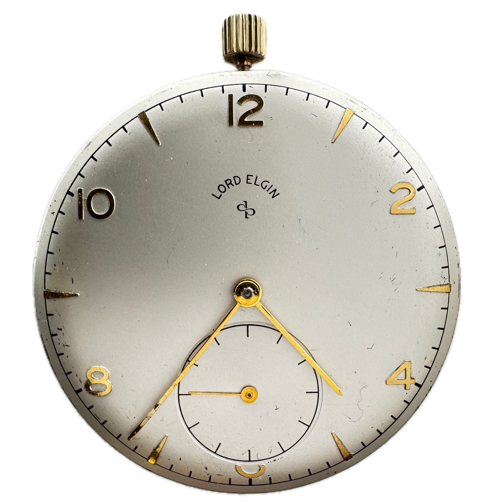 Vintage 10s 1952 Lord Elgin 21j DuraPower Mechanical Pocket Watch Movement 543