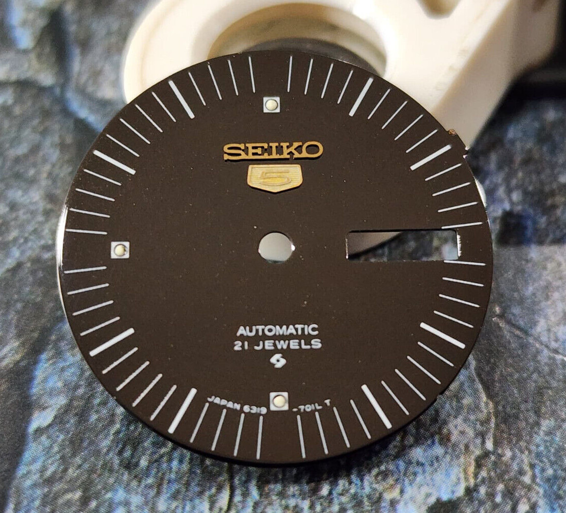Nos Dial for Seiko 5 Automatic 6319-7010 701L NOS Vintage Watch.