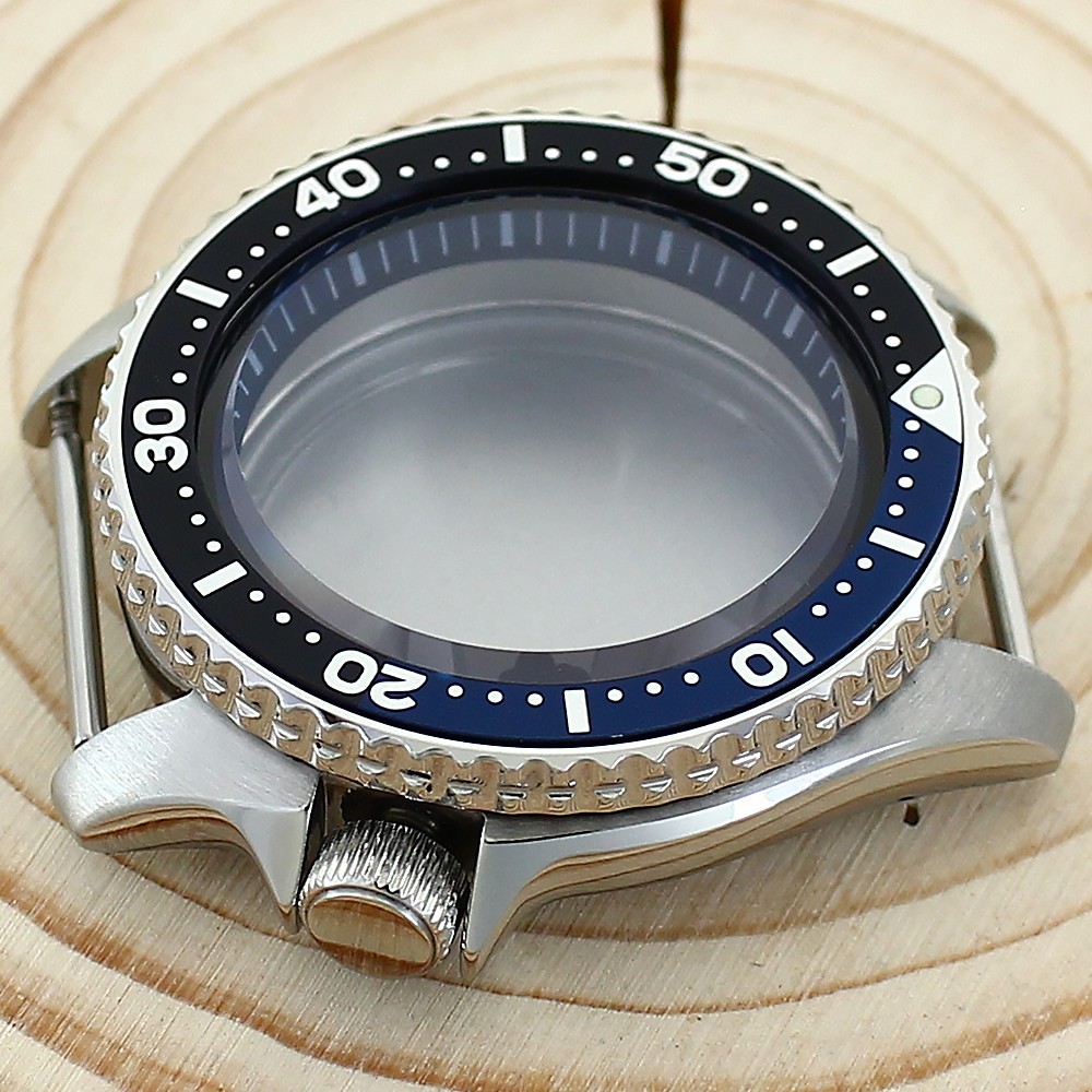 42.5mm Stainless Silver Watch Case Modify SKX007 Mod 10ATM For Seiko NH35 34 36