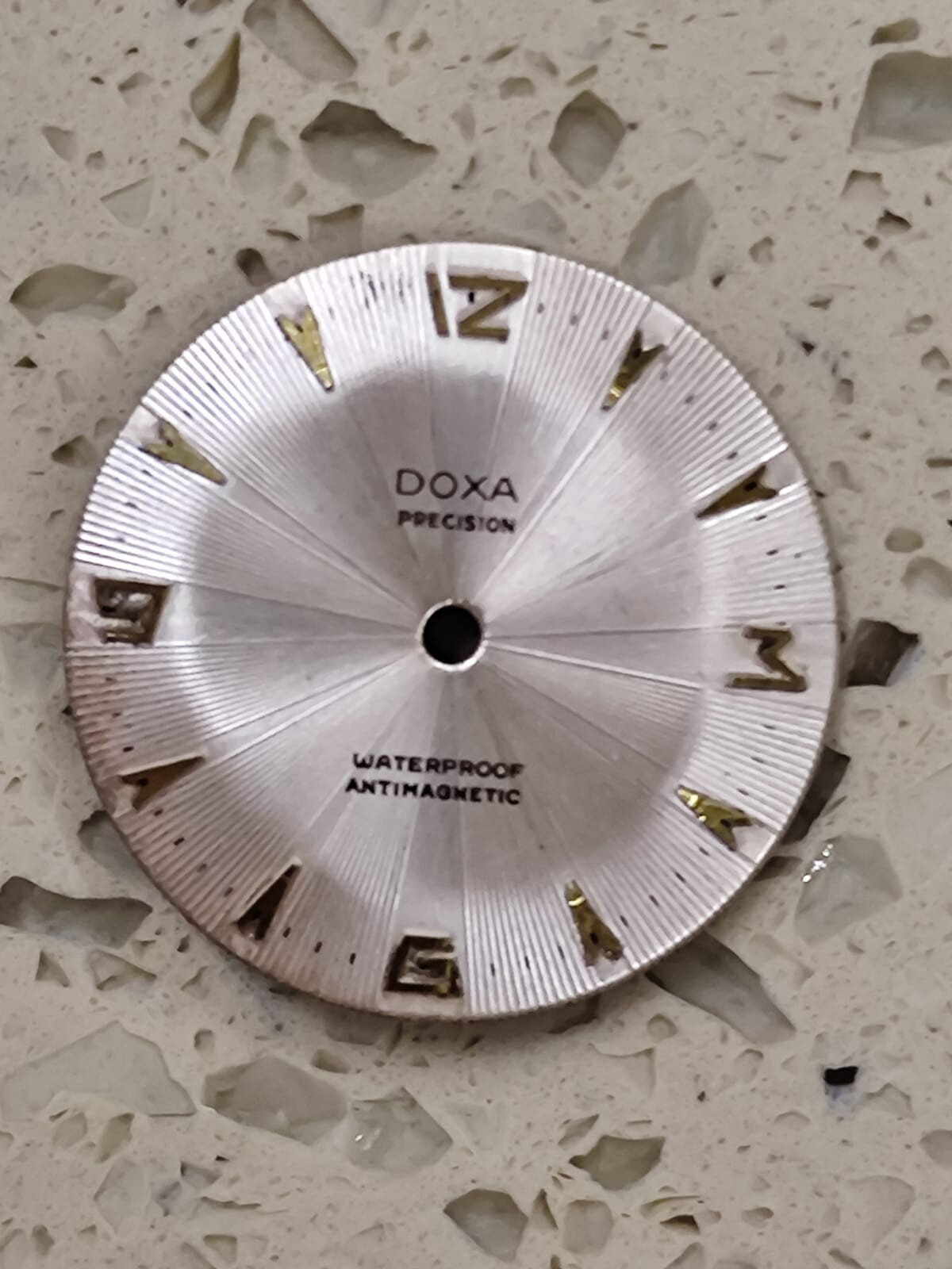 Vintage Doxa PRECISION Antimagnetic shockmaster Dial 27.50 mm NOS