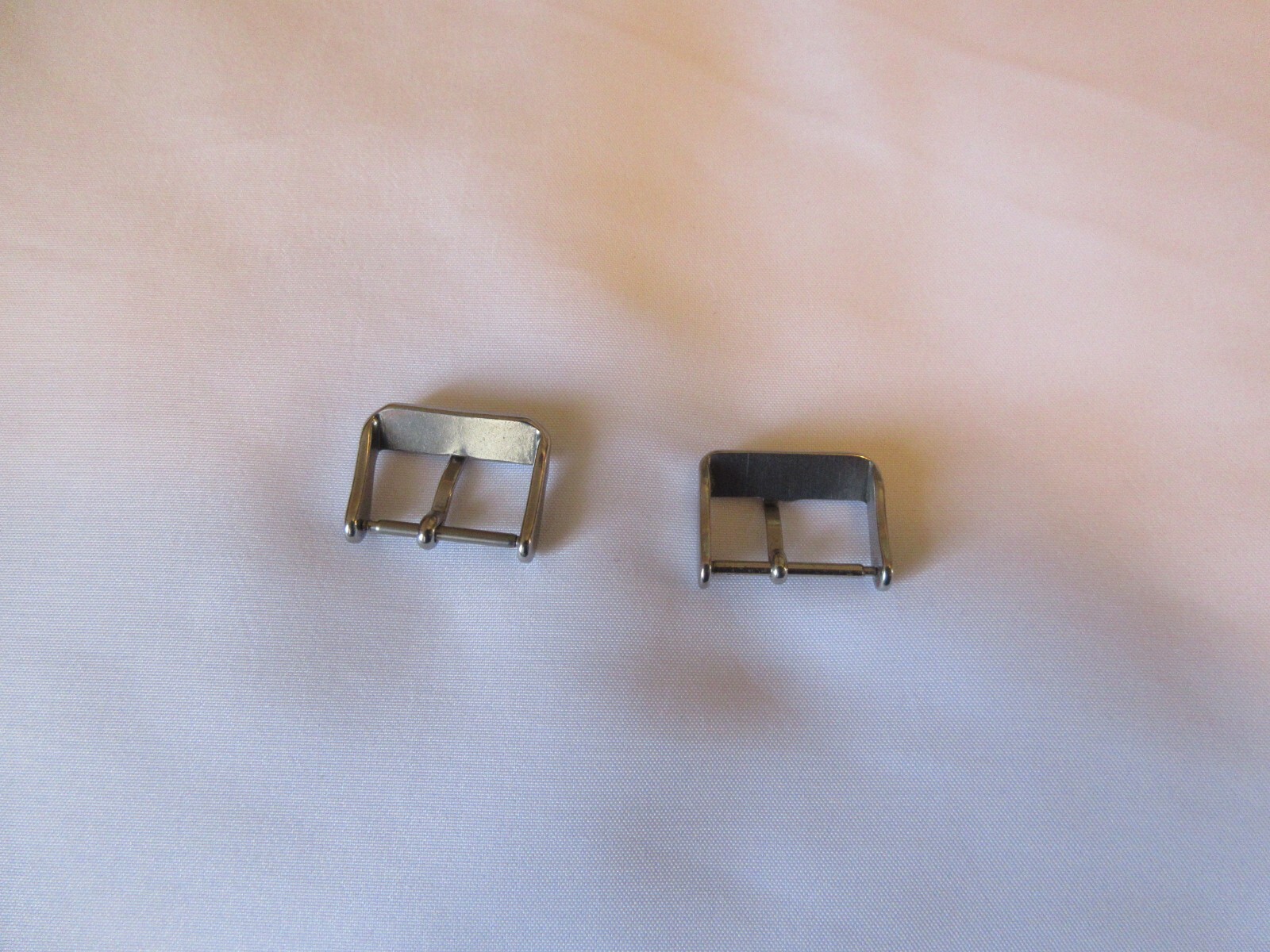 Two Stainless Steel Watch Buckle Clasp Size 18 MM