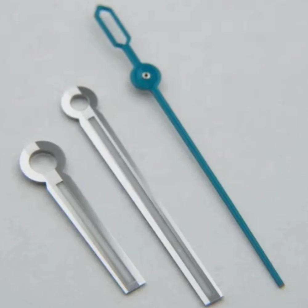 14.5mm Blue Lume Silver Trim Watch Hands Fit for Miyota 9015 Movement Watch Part