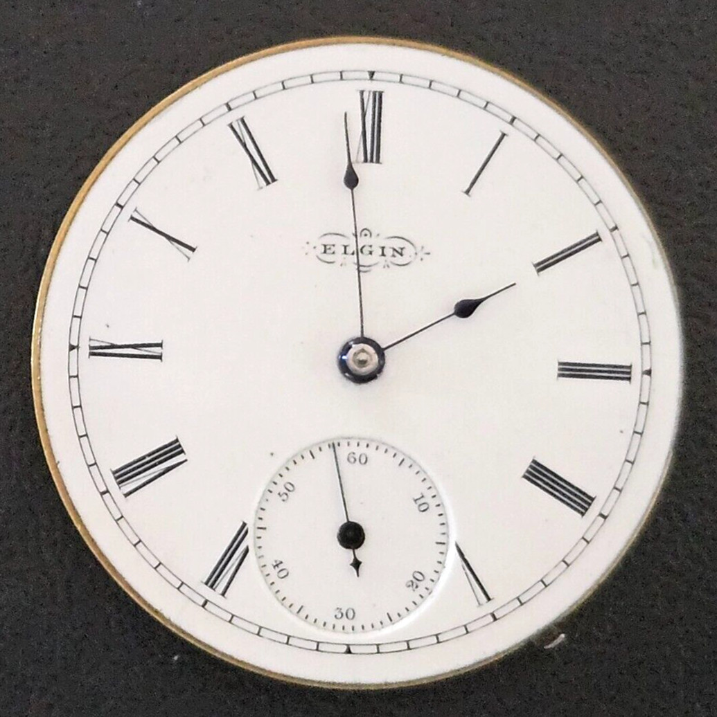1891 ELGIN 95 7J 6s HUNTER USA WATCH MOVEMENT (GOOD BALANCE) LOT.114
