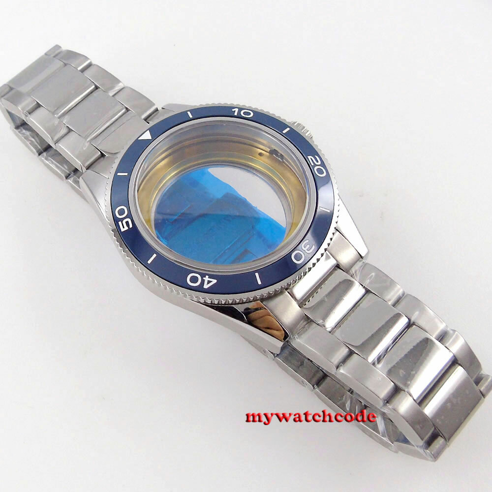 10atm 41mm ceramic bezel sapphire glass Watch Case fit for NH35 NH36 miyota 8215
