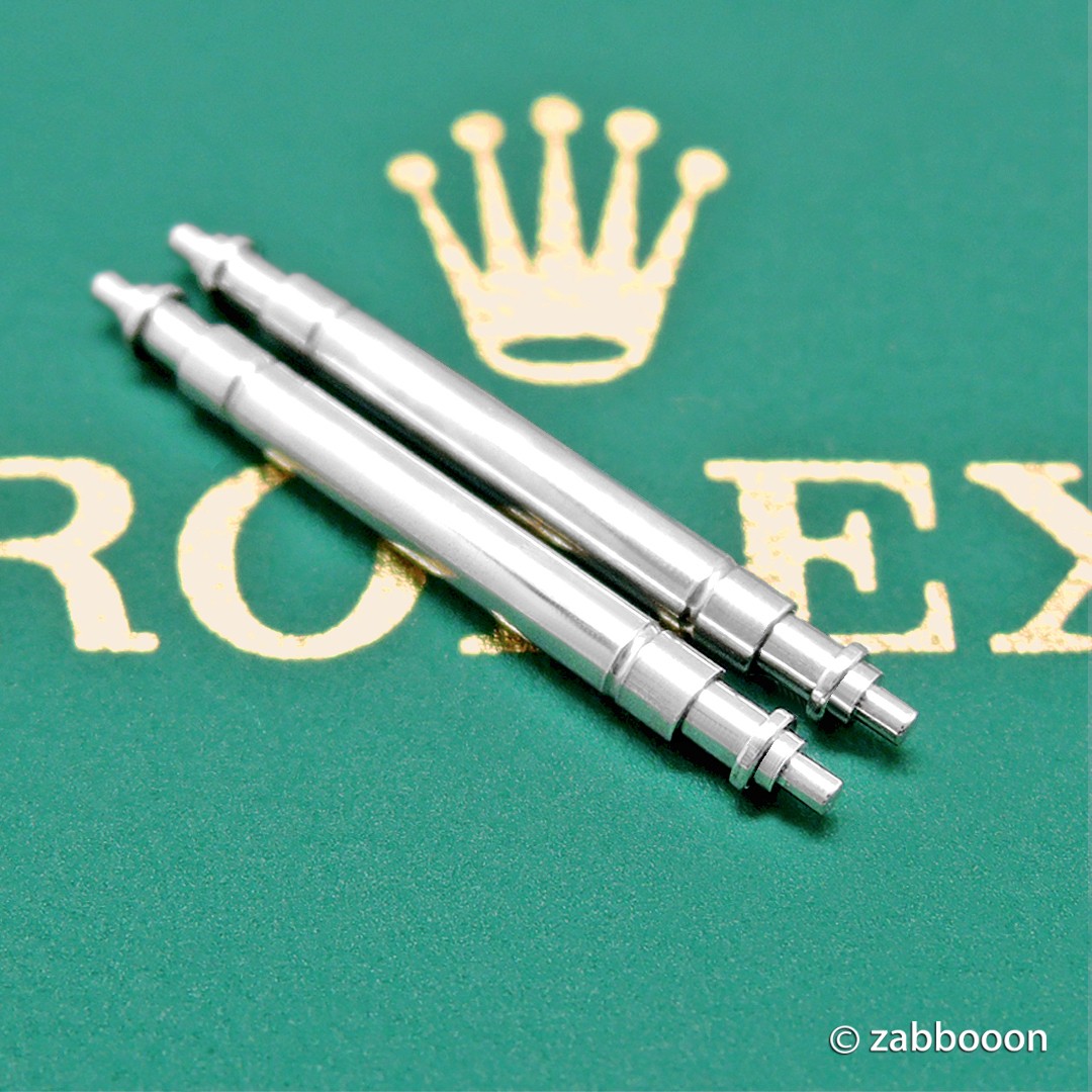Rolex SWISS Spring Bar 19mm 1 Set New Model Oyster Genuine