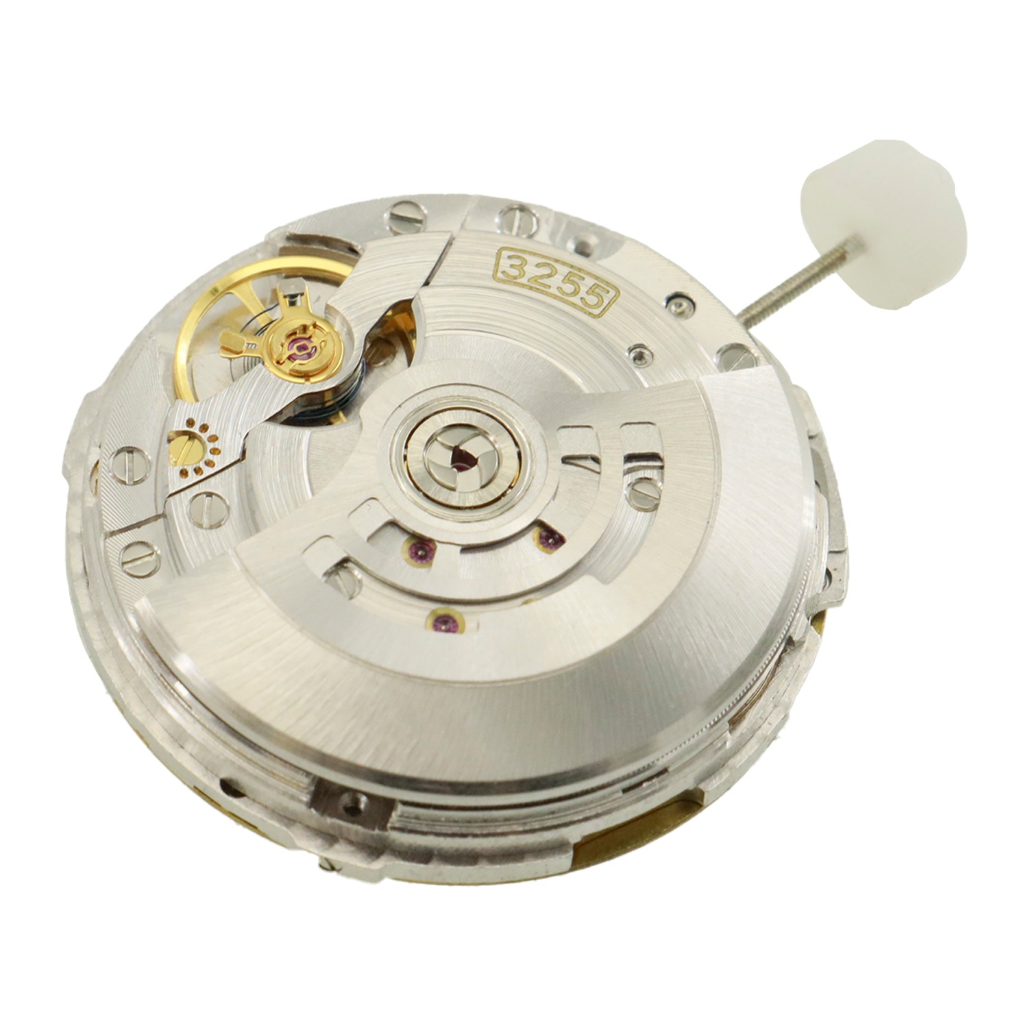 3255 Automatic Mechanical Movement Dual Calendar 31 Jewels Blue Balance Wheel US