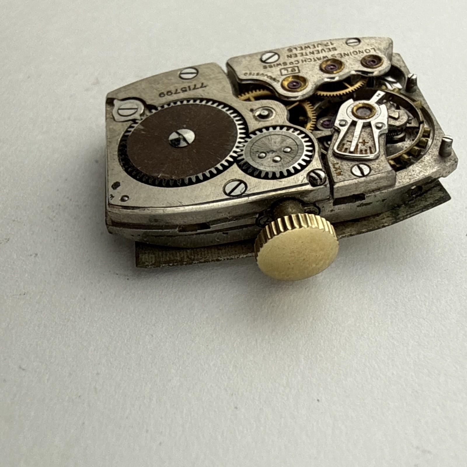 Vintage Longines Manual Wind 17J 9L Wrist Watch Movement – Good Balance Wheel