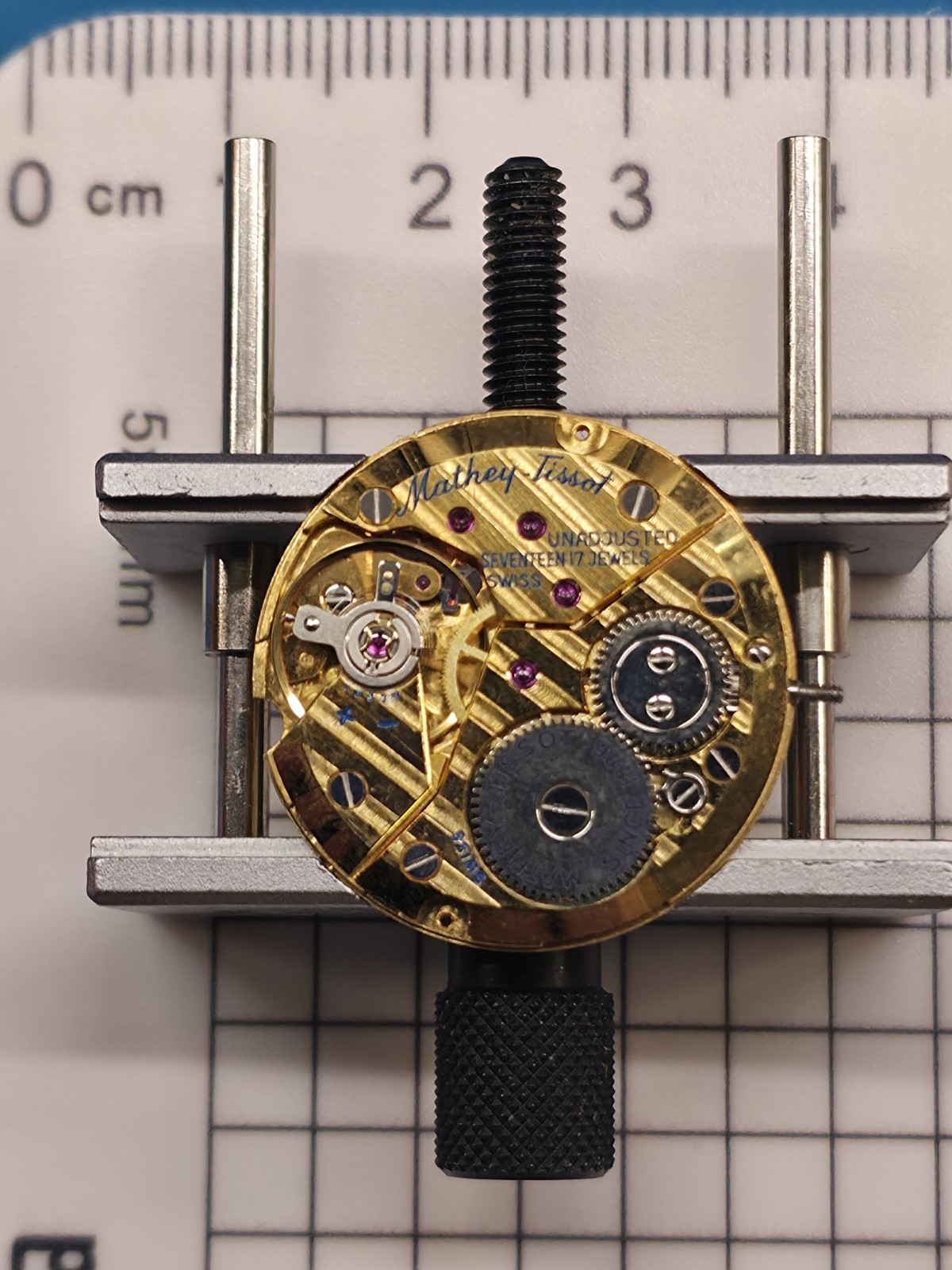 ​Vintage Mathey Tissot Cal. 603 Watch Movement – 17J Swiss – Base AS 1194 – Runs