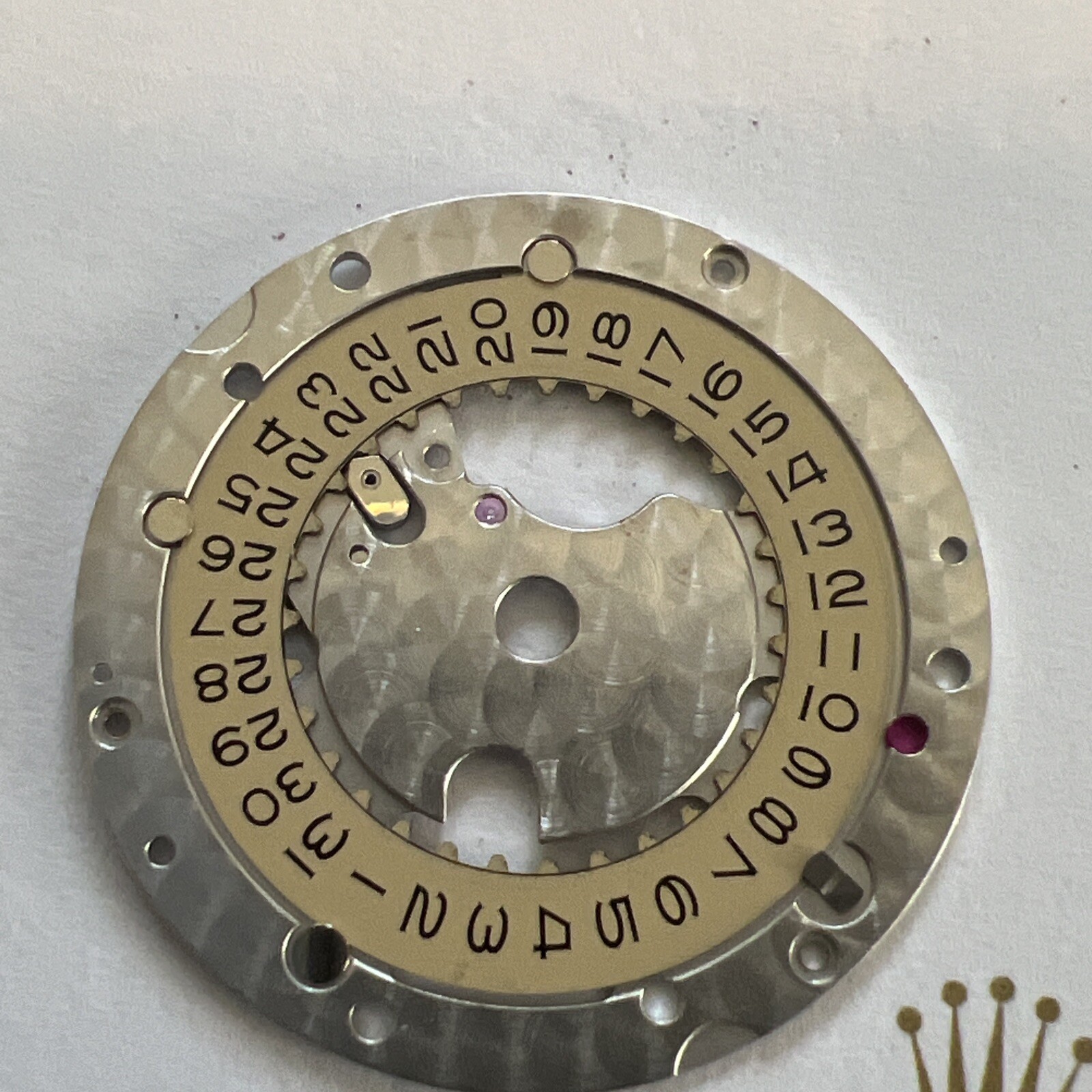 GENUINE Rolex 3135 600 Seating, Date Indicator , Champagne Date Disc And Jumper