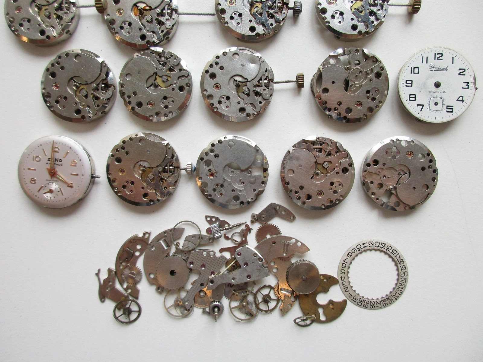 FE France Ebauche cal. 233-60 used watch movements – large lot for parts