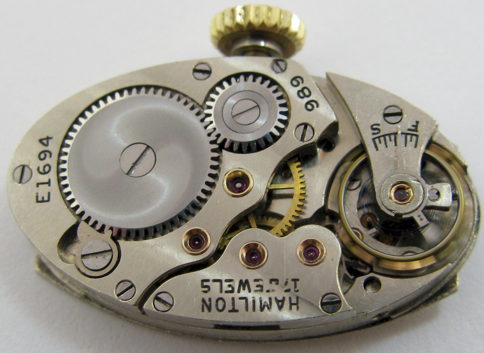 Lady movement Hamilton 989 17 jewels for part … serial E1694