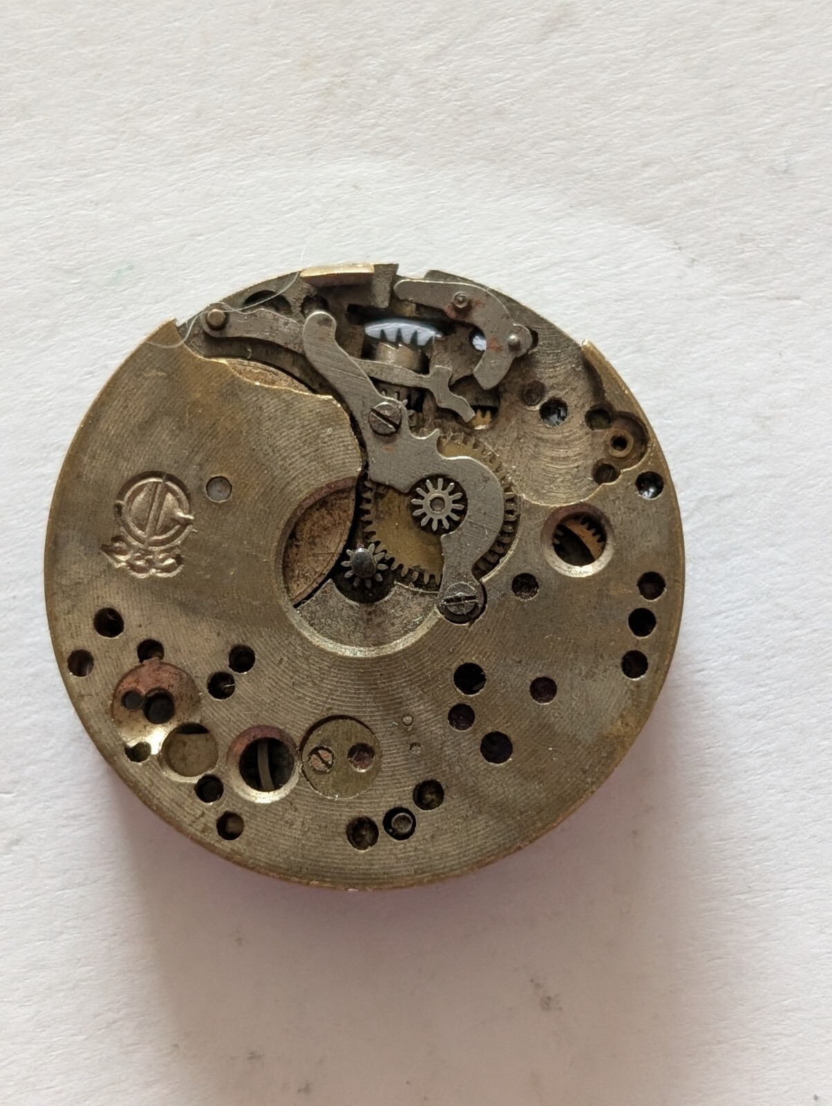 Vintage Cupillard 233 Mechanical Watch Movement (Untested)