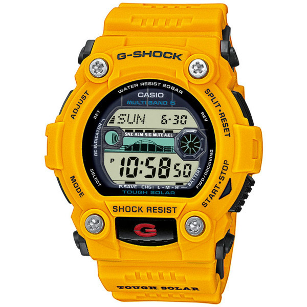 Casio G-Shock GW-7900CD yellow / mustard watch bezel & decorative screws