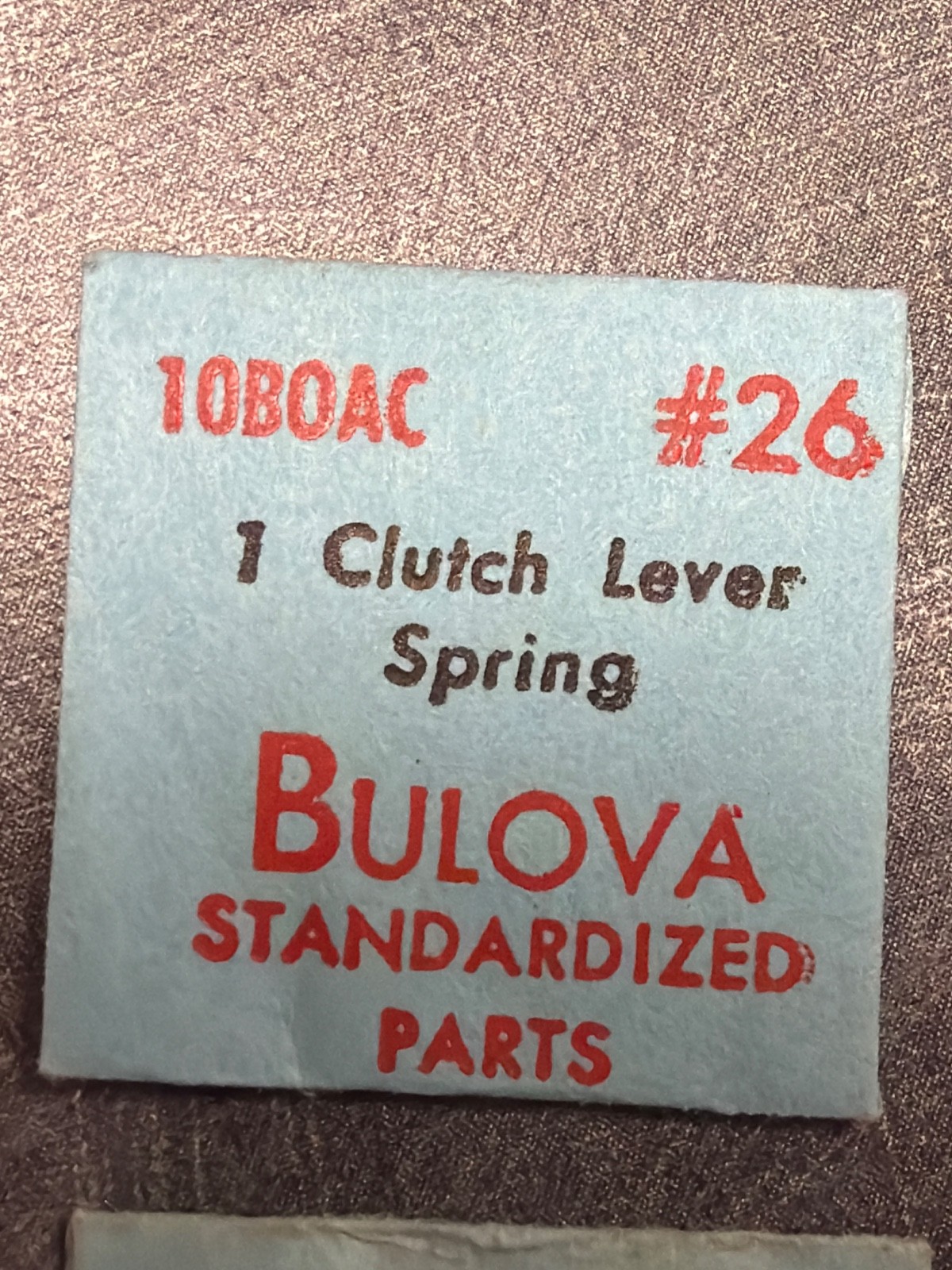 Bulova #26 Clutch Lever Spring NOS – Various Calibers – Factory Sealed