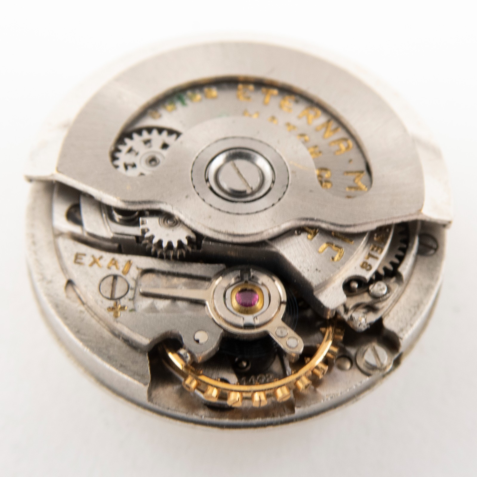 Vintage Eterna Matic Caliber 1402 17-Jewel Automatic Wristwatch Movement